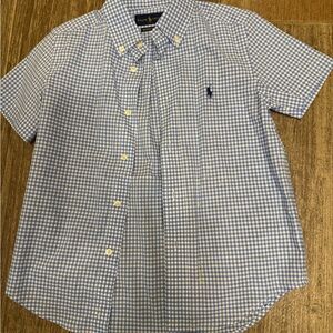 Ralph Lauren Men's Blue Gingham Shirt